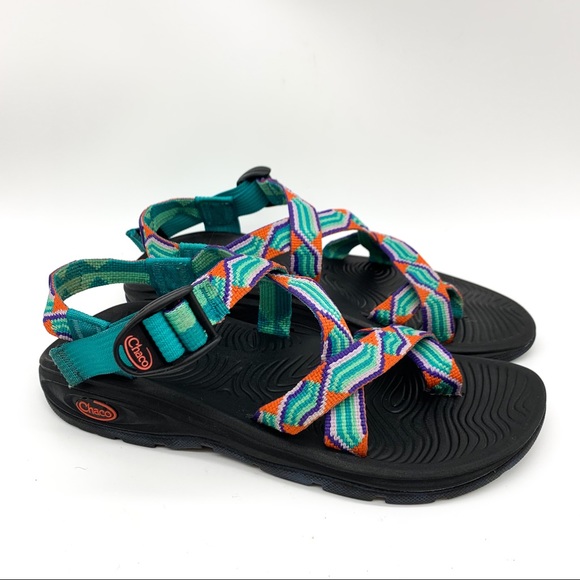 Chaco Shoes - CHACO Z/2 turquoise purple orange sandals, 8.